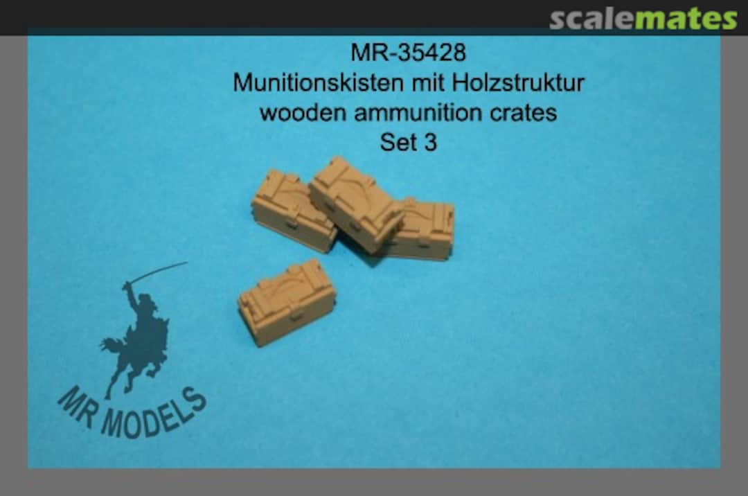 Boxart wooden ammunition crates NATO/German Bundeswehr set 3 MR-35428 MR Modellbau