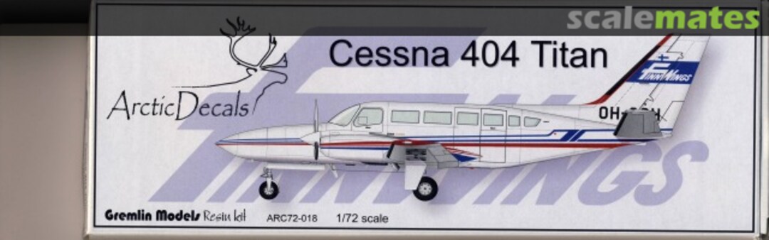 Boxart Cessna 404 Titan Finnwings ARC72-018 Gremlin Models