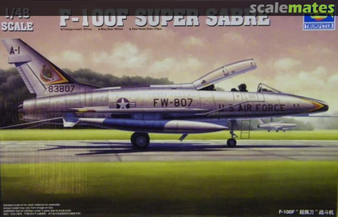 Boxart F-100F Super Sabre 02840 Trumpeter