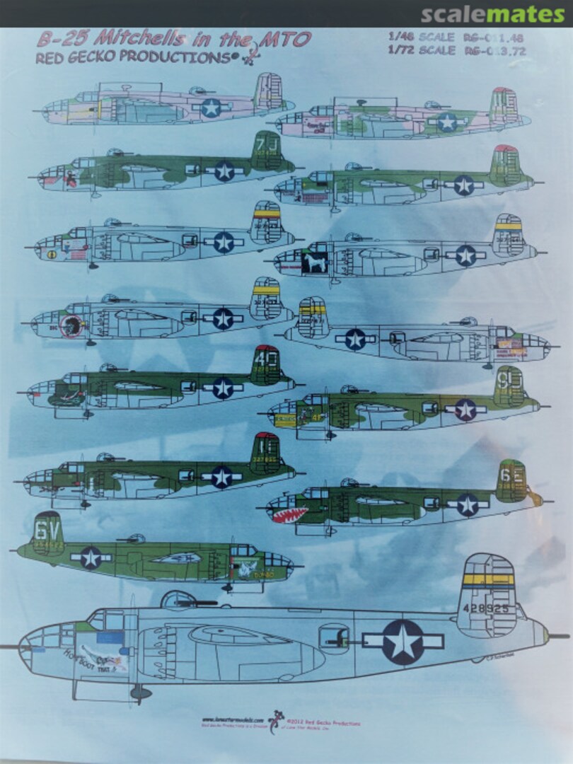 Boxart B-25 Mitchells in the MTO RG-011.48 Lone Star Models