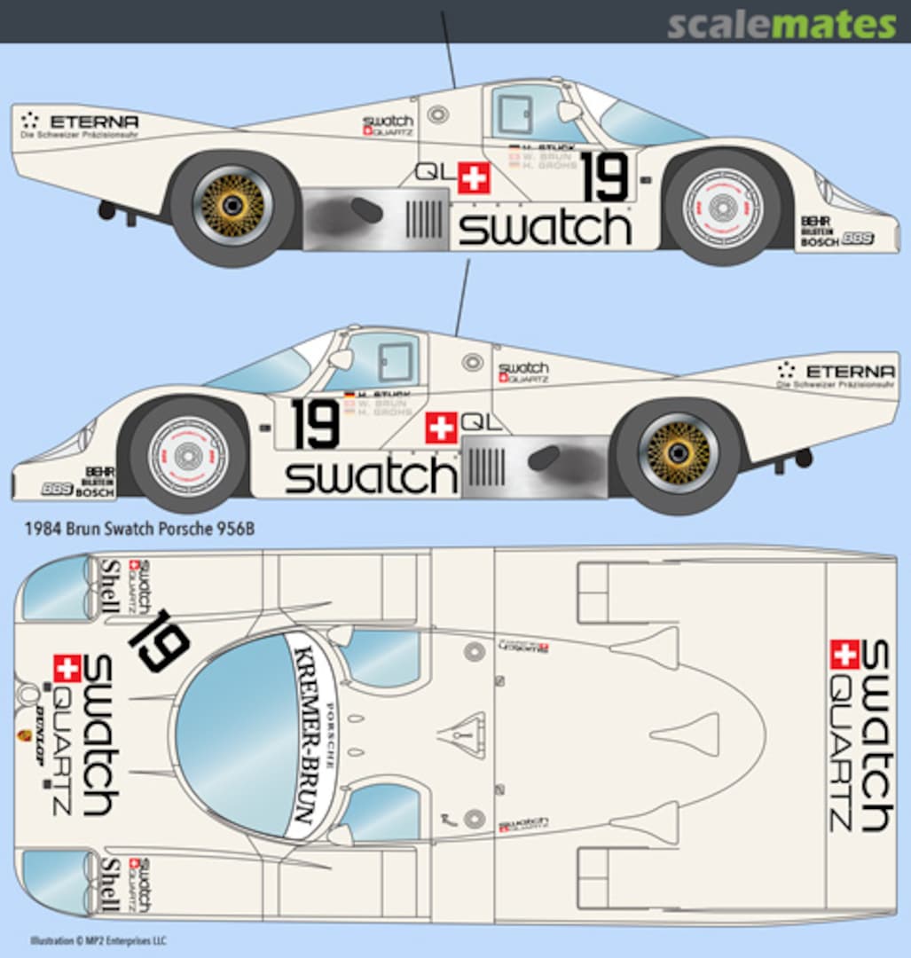 Boxart Porsche 956B "swatch QUARTZ"  Indycals