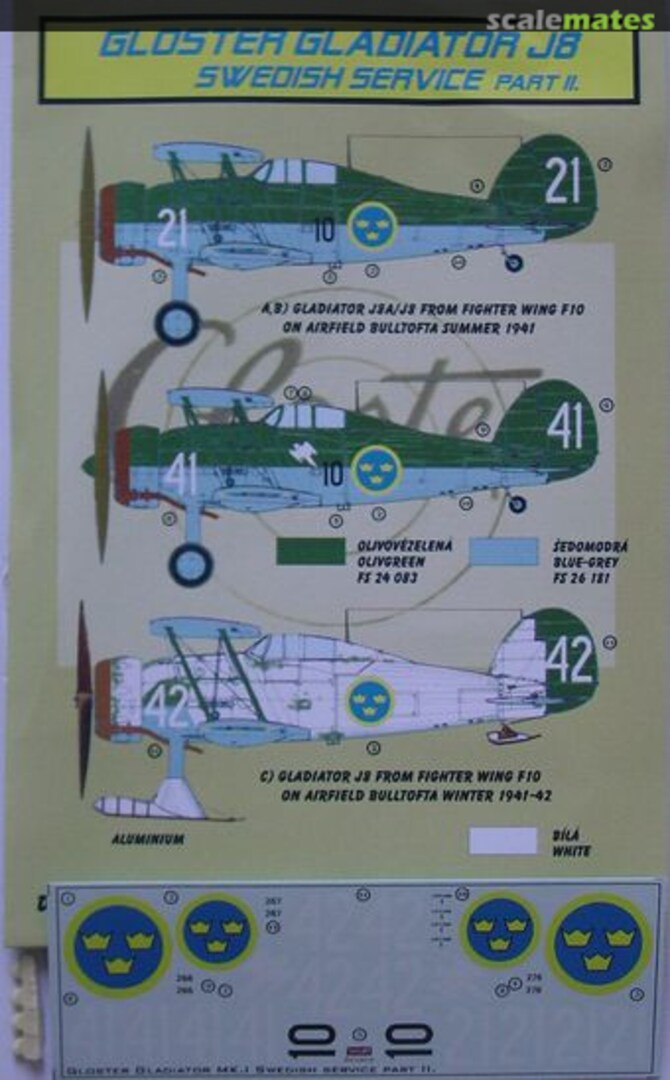 Boxart Gloster Gladiator J8 DEC72179 Kora Models