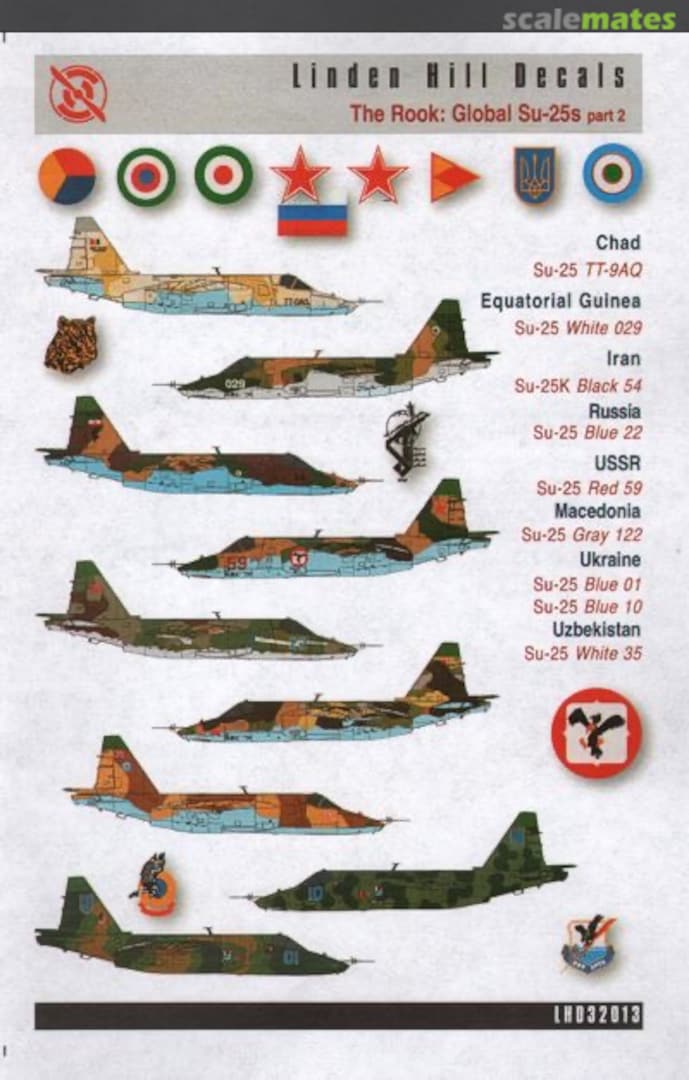 Boxart Global Sukhoi Su-25 The Rook Part 2 LHD32013 Linden Hill Decals