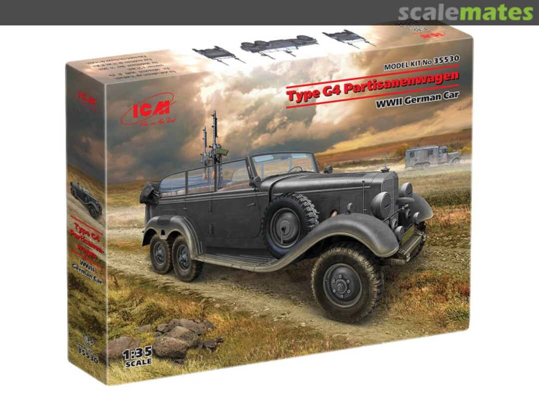 Boxart Type G4 Partisanenwagen 35530 ICM