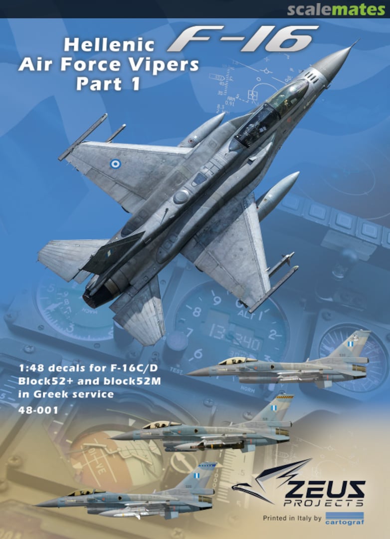 Boxart F-16C/D Hellenic Air Force Vipers - Part I 48-001 Zeus Projects