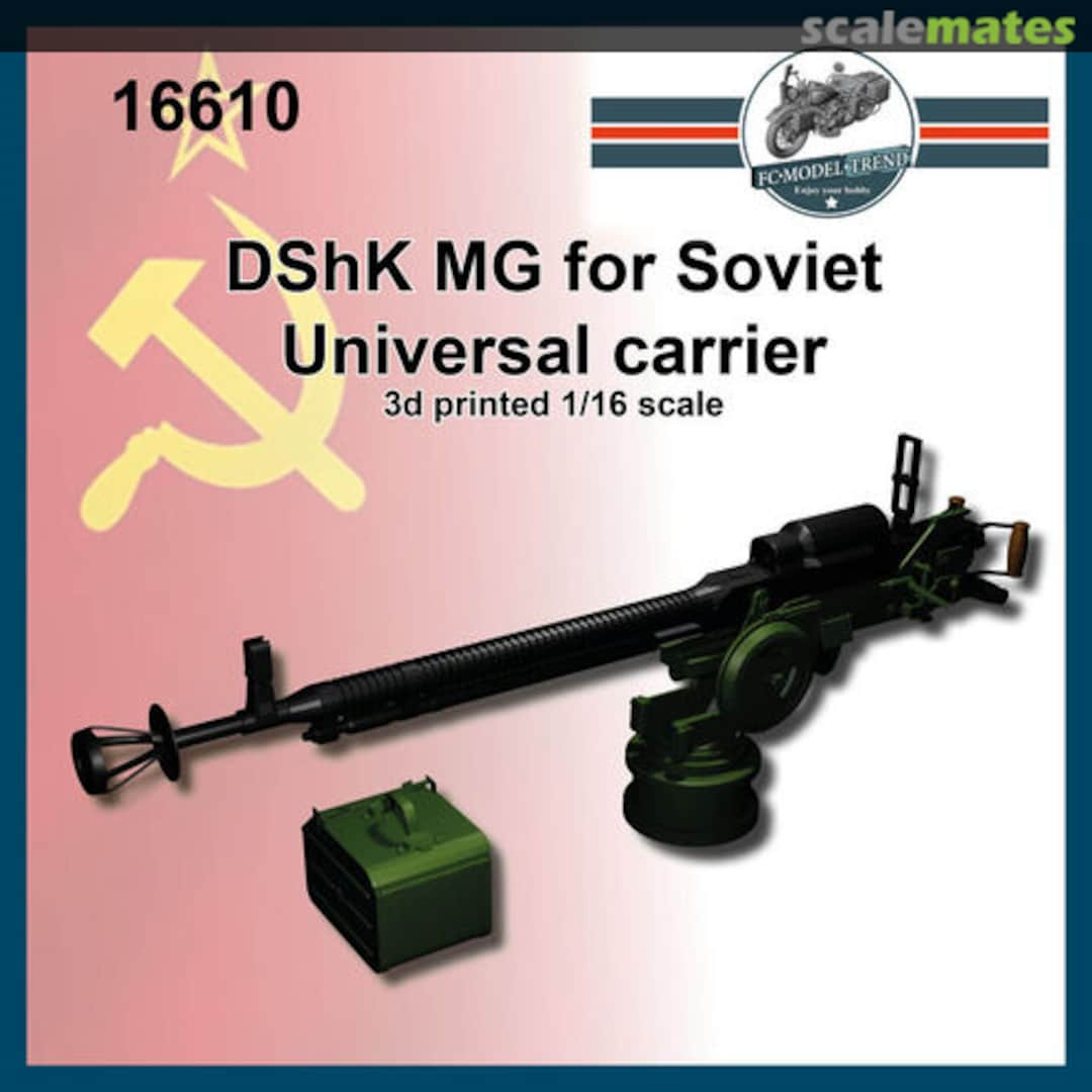 Boxart DShK for Soviet Universal carrier (1:16) 16610 FC Model Trend