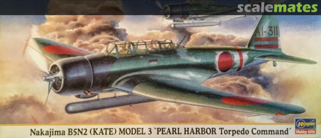 Boxart Nakajima B5N2 (Kate) Model 3 'Pearl Harbor Torpedo Command' 00605 Hasegawa