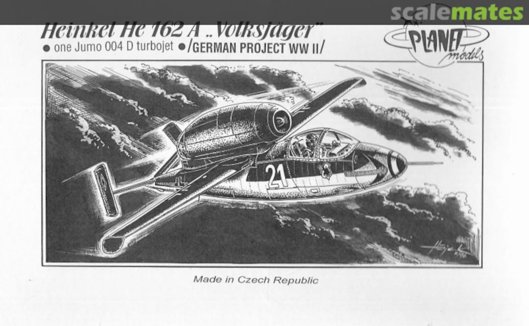 Boxart Heinkel He 162 A "Volksjäger" PLT007 Planet Models