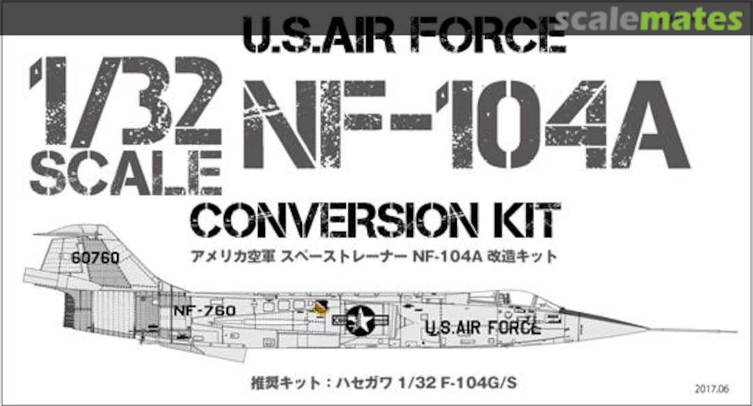 Boxart U.S. Air Force NF-104A Conversion Kit NF-002 ModelArt