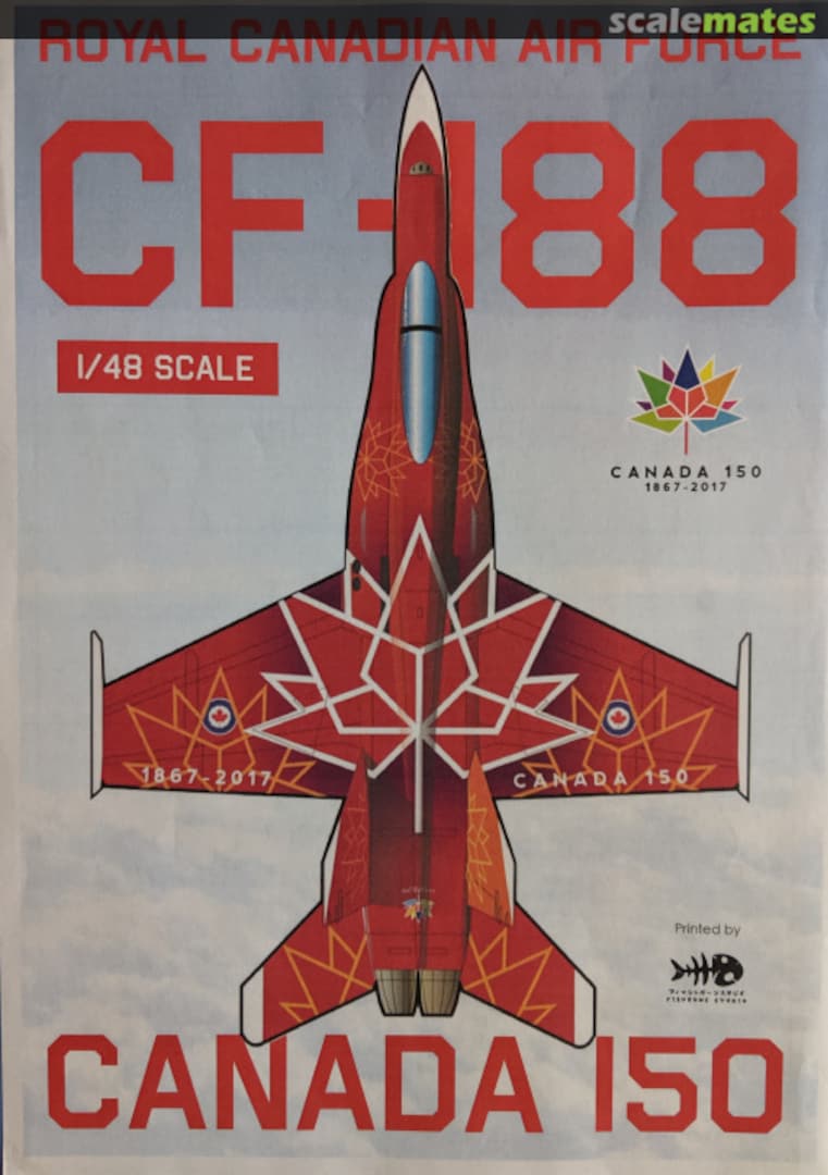 Boxart CF-188 Canada 150 48-CAN-150 Fishbone Studio