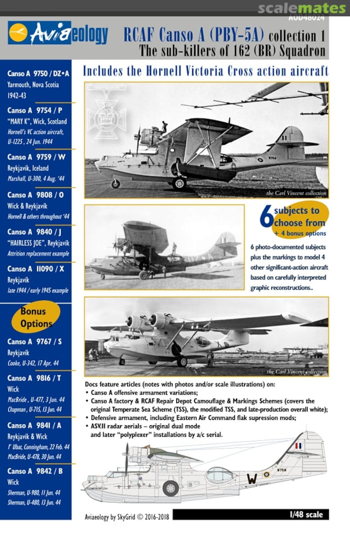 Boxart RCAF Canso A (PBY-5A) Collection 1 AOD48024 Aviaeology