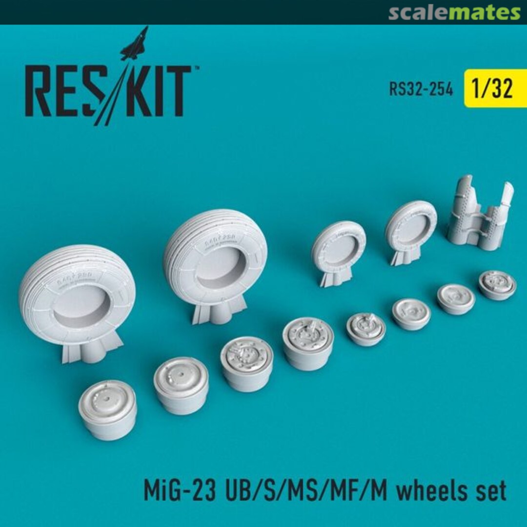 Boxart MiG-23UB/S/MS/MF/M - wheels set RS32-0254 ResKit