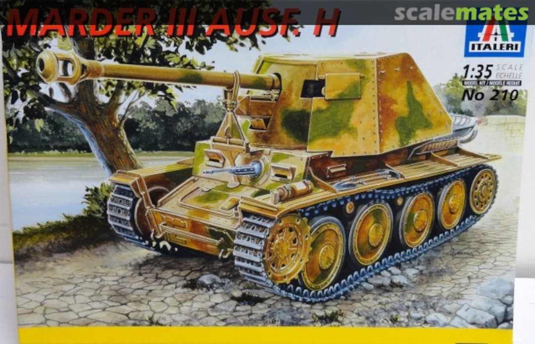 Boxart Marder III Ausf. H 210 Italeri