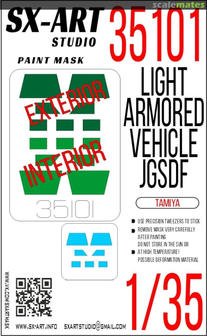 Boxart Light Armored Vehicle JGSDF masks 35101 SX-Art