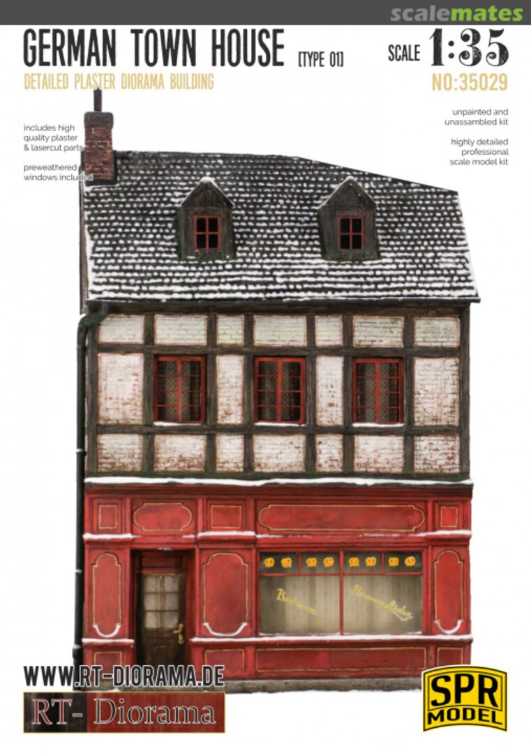 Boxart Diorama-Base: German town house No. 1 35029 RT-Diorama