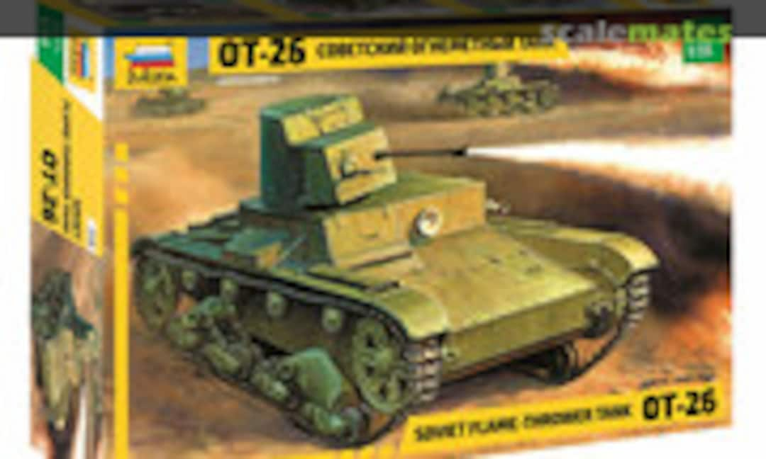 1:35 Flame-thrower Tank OT-26 (Zvezda 3540)