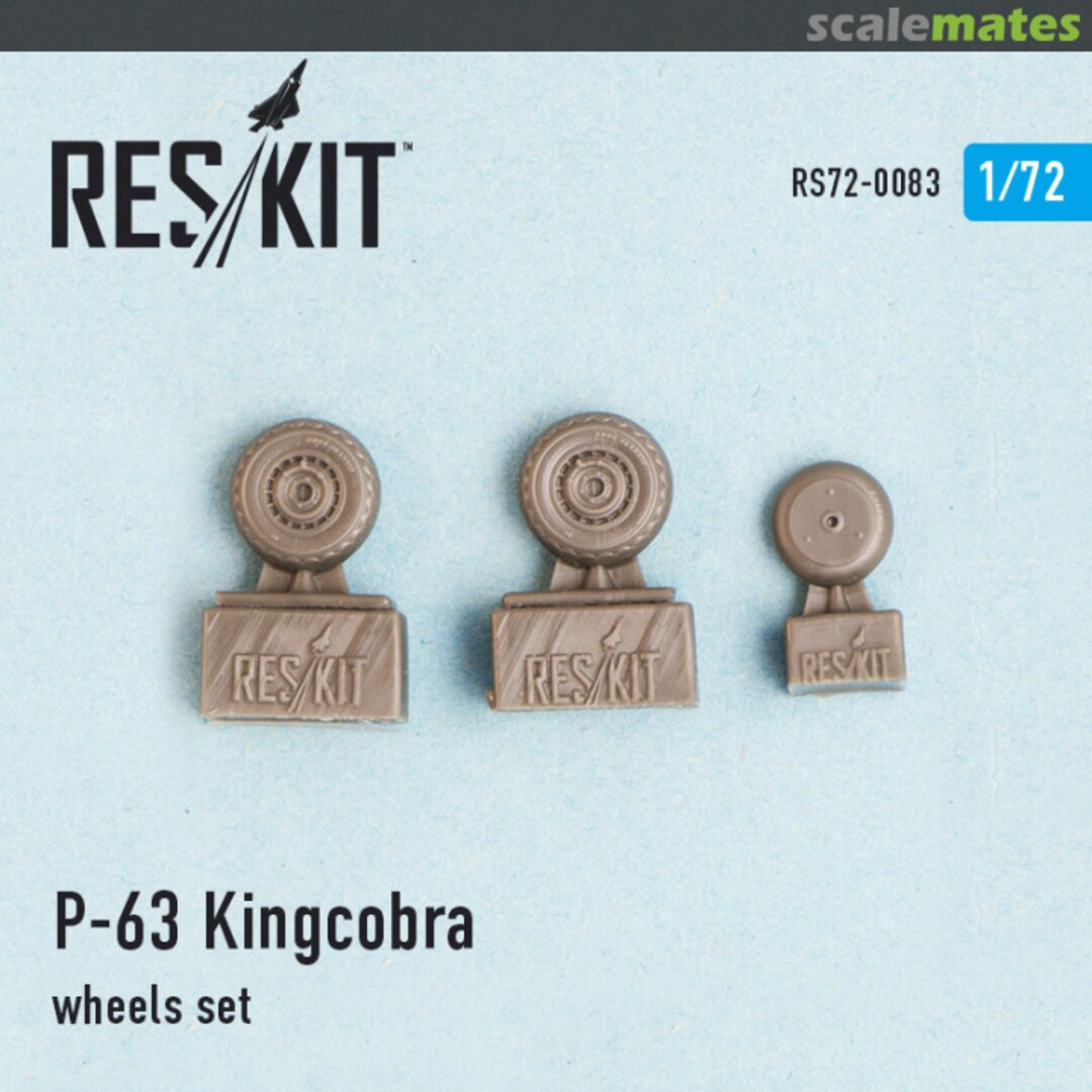 Boxart P-63 Kingcobra - wheels set RS72-0083 ResKit