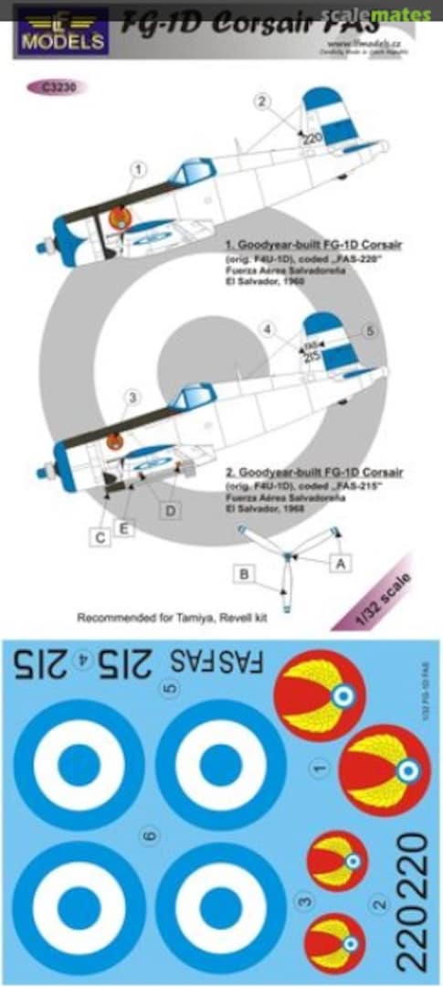 Boxart FG-1D Corsair FAS C3230 LF Models