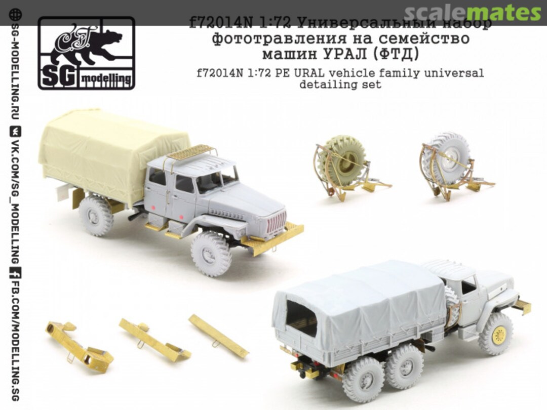 Boxart URAL Vehicle Family Universal Detailing Set F72014N SG-MODELLING