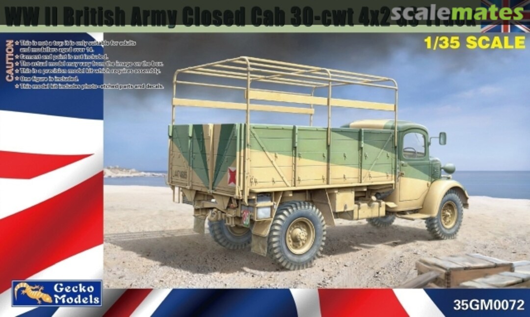 Boxart Closed Cab 30cwt 4x2 GS Truck 35GM0072 Gecko Models