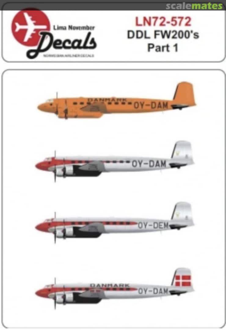 Boxart DDL FW200s LN72-572 Lima November Decals