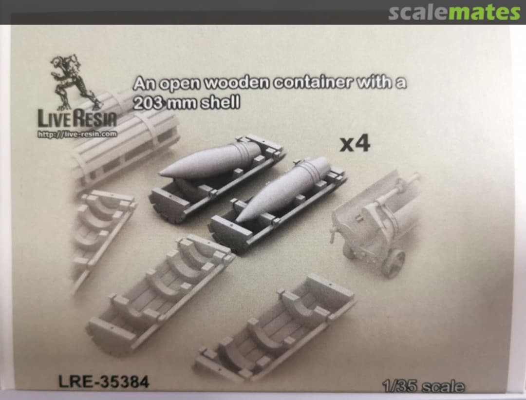 Boxart An open wooden container with a 203 mm shell LRE-35384 Live Resin