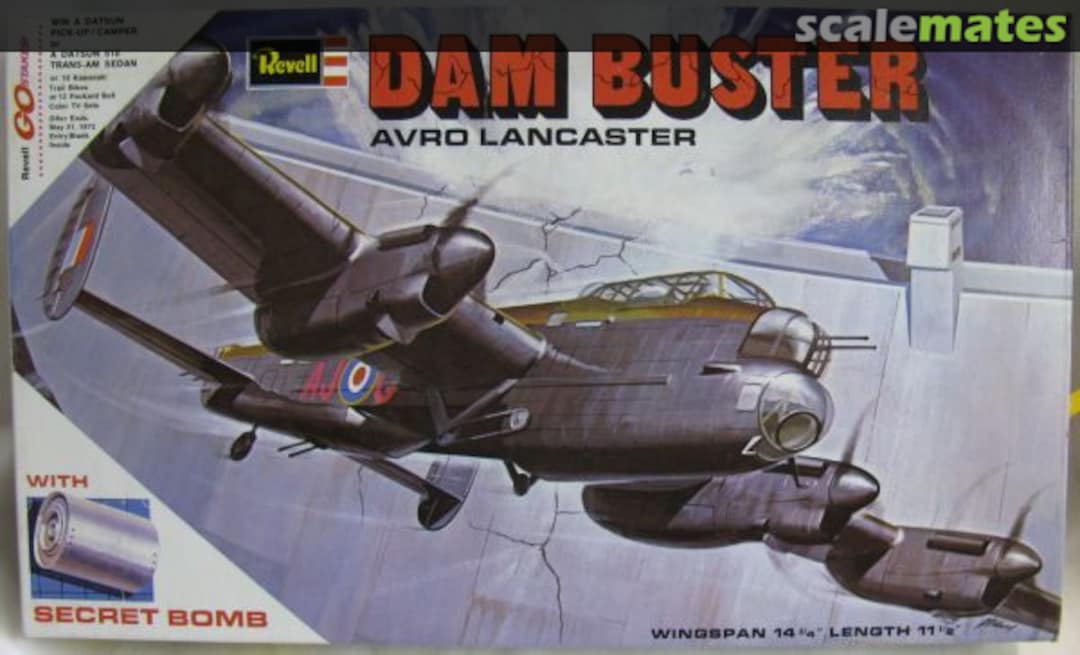 Boxart Dam Buster Avro Lancaster with secret bomb H-202-250 Revell