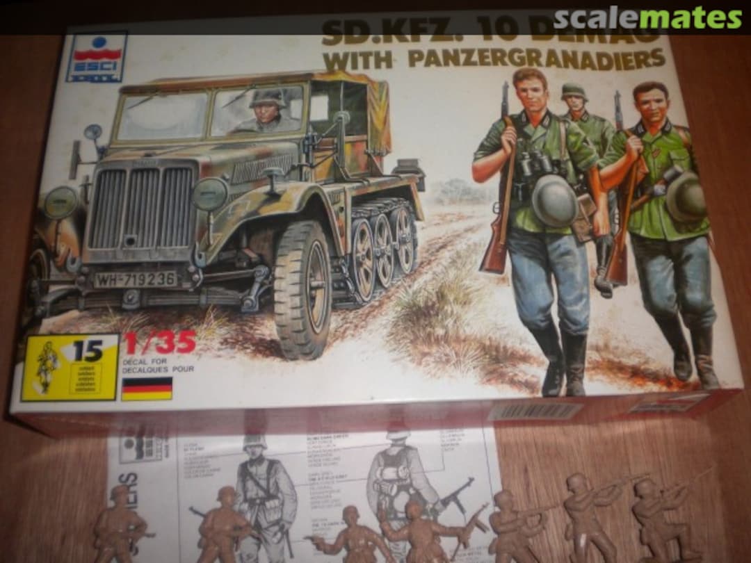 Boxart Sd.Kfz. 10 Ausf. A w/Panzergrenadiere 5027 ESCI/ERTL