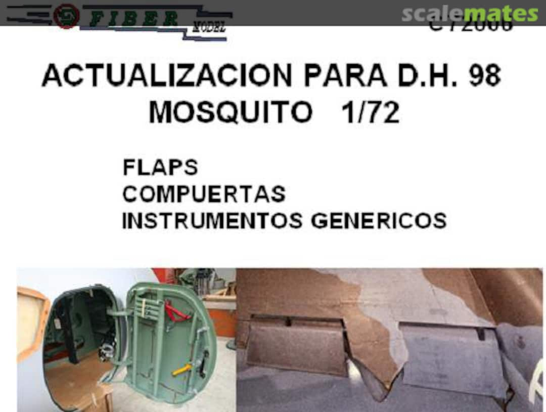 Boxart Actualización para D.H.98 Mosquito c72006 Fiber Model