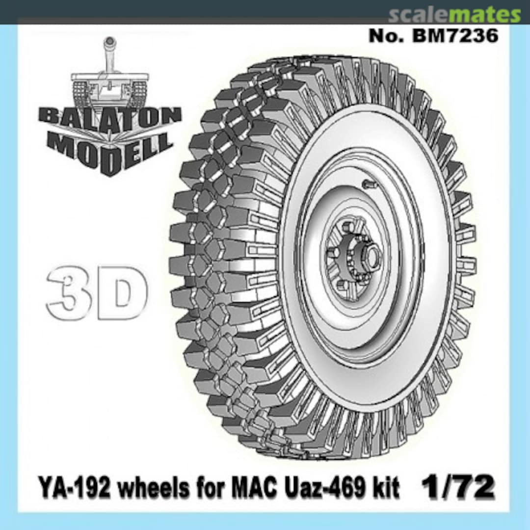 Boxart YA-192 Wheels Kit BM7236 Balaton Modell