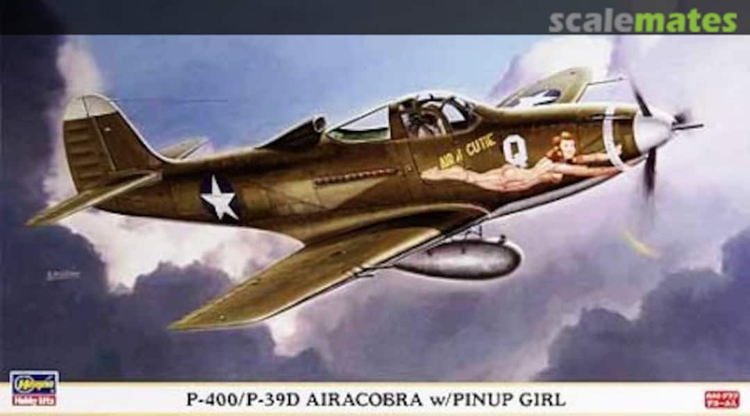 Boxart Bell P-400/P-39D Airacobra w/Pinup Girl 09738 Hasegawa