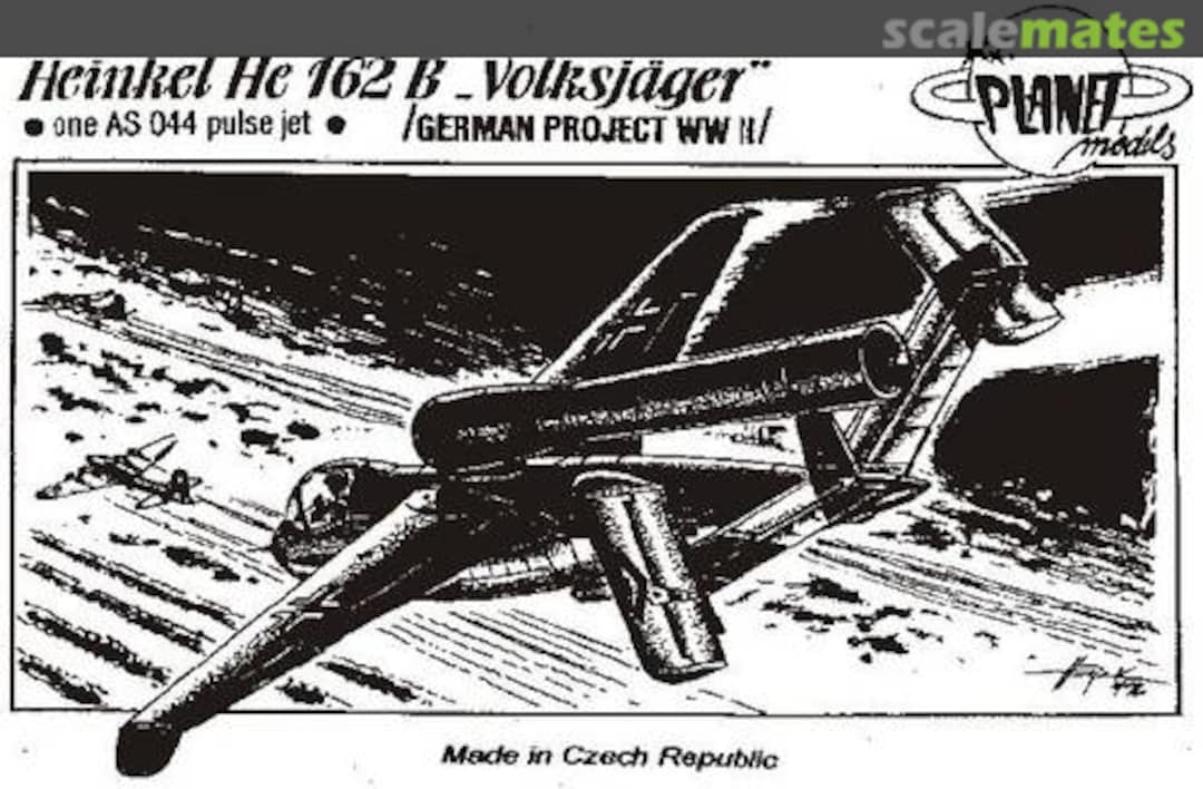 Boxart Heinkel He 162B "Volksjäger" PLT008 Planet Models