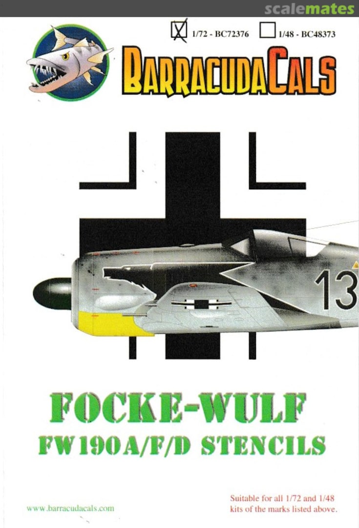 Boxart Focke-Wulf FW 190 A/F/D BC72376 Barracuda Studios