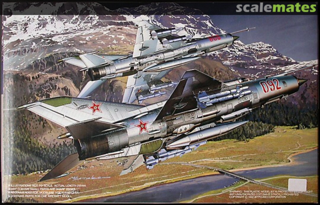 Boxart MiG-21MF Fishbed-J 35107 Fujimi