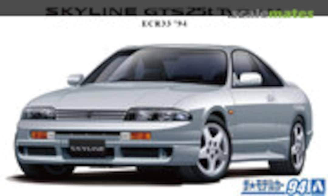 1:24 Nissan Skyline GTS25t Type M ECR33 '94 (Aoshima 062128)