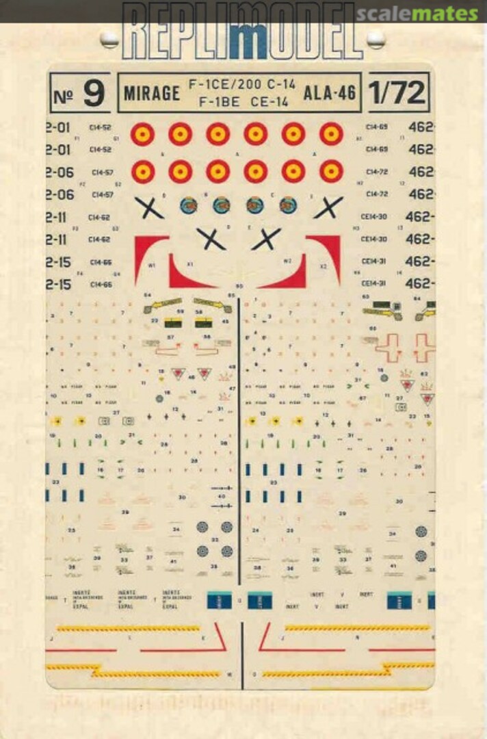 Boxart Mirage F-1CE/200 C-14 & F-1BE CE-14 9-72 Replimodel