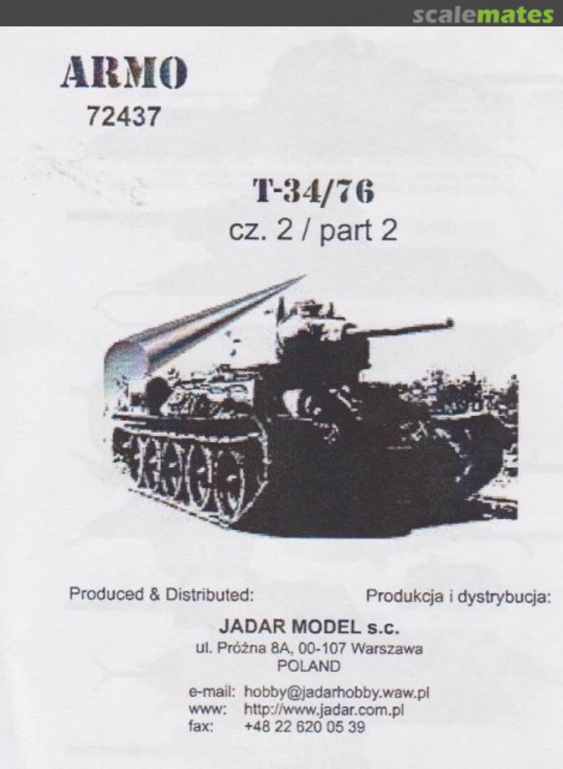 Boxart T-34/76 72437 Armo