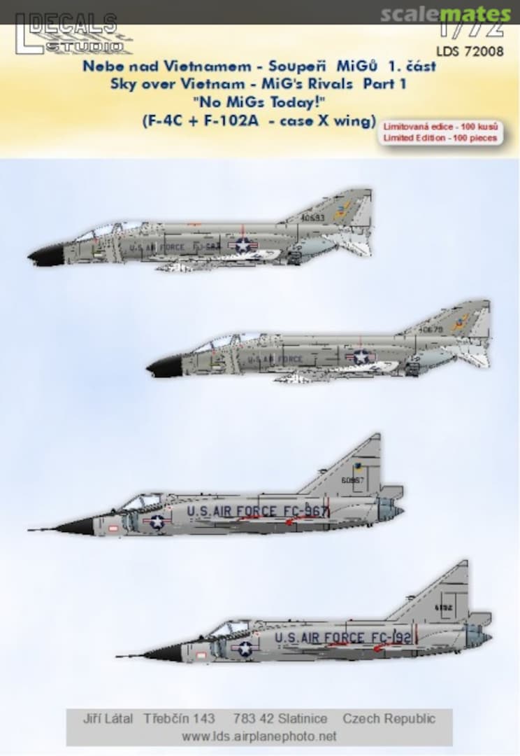 Boxart Sky over Vietnam - MiG's Rivals Part 1 "No MiG's Today!" LDS 72008 L Decals Studio