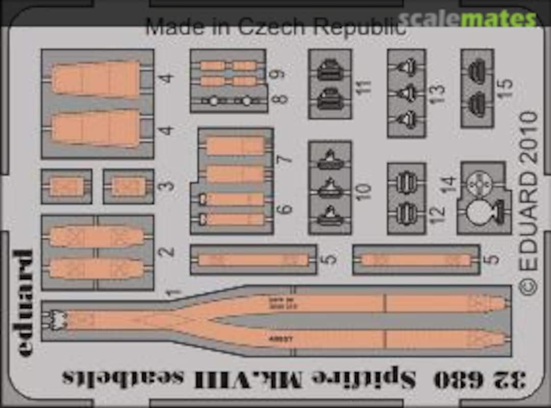Boxart Spitfire Mk.VIII seatbelts 32680 Eduard