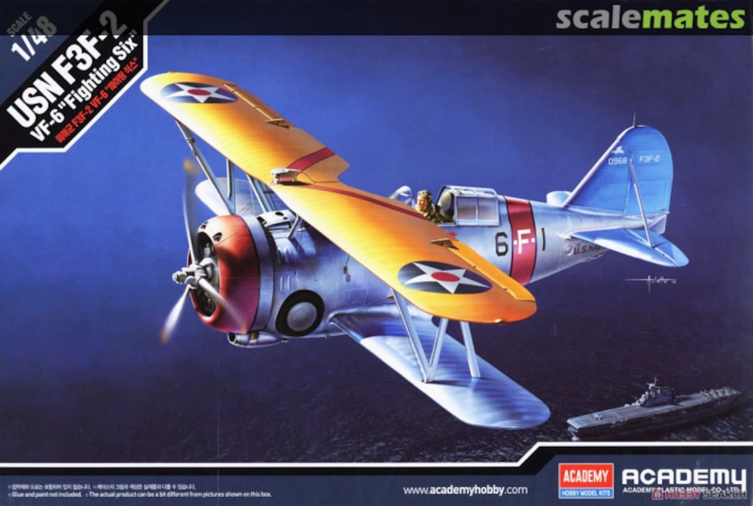 Boxart US Navy Fighter F3F-2 12326 Academy