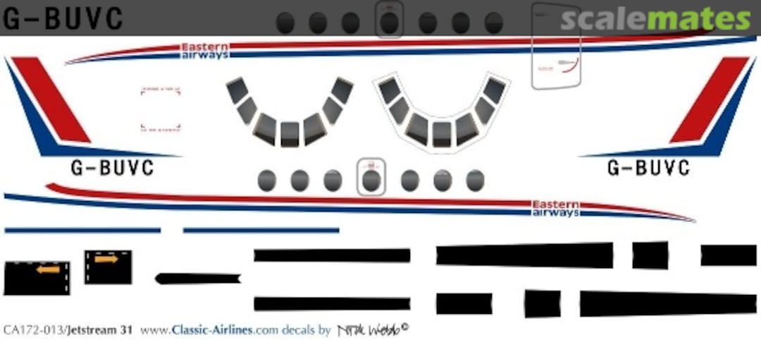 Boxart Eastern Airways (UK) BAe Jetstream 31 CA172-013 Classic Airlines