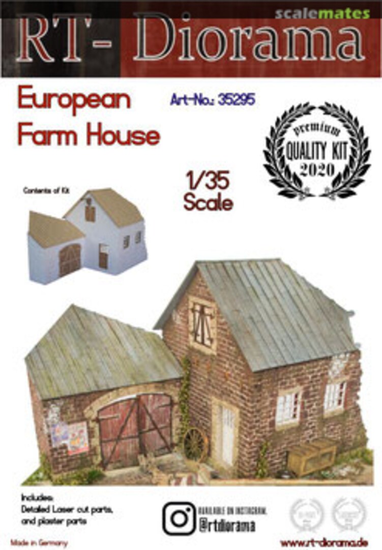 Boxart Diorama-Base: 'European Farm House' 35295 RT-Diorama