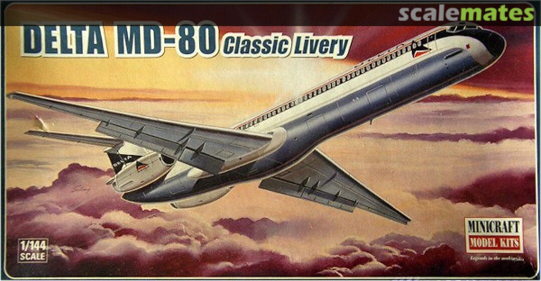 Boxart Delta MD-80 Classic Livery 14534 Minicraft Model Kits