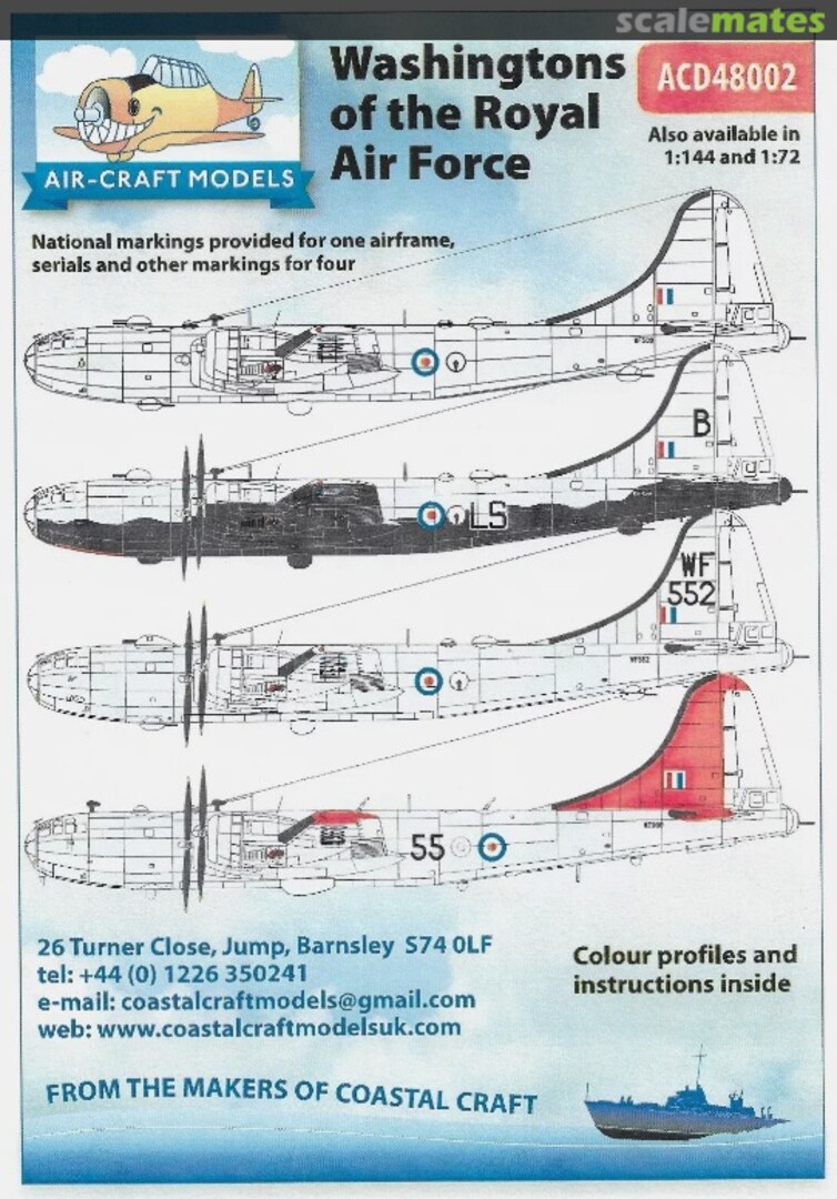 Boxart Washingtons of the Royal Air Force ACD48002 Air-Craft Models