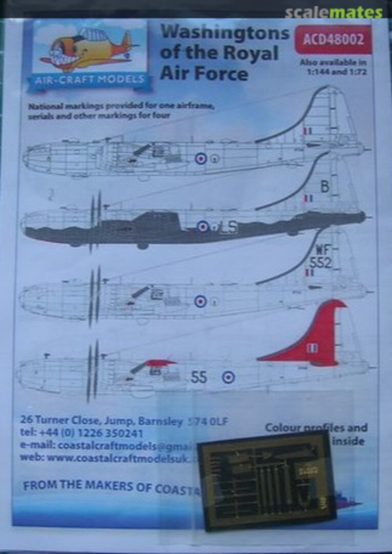 Boxart Washingtons of the Royal Air Force ACD48002 Air-Craft Models