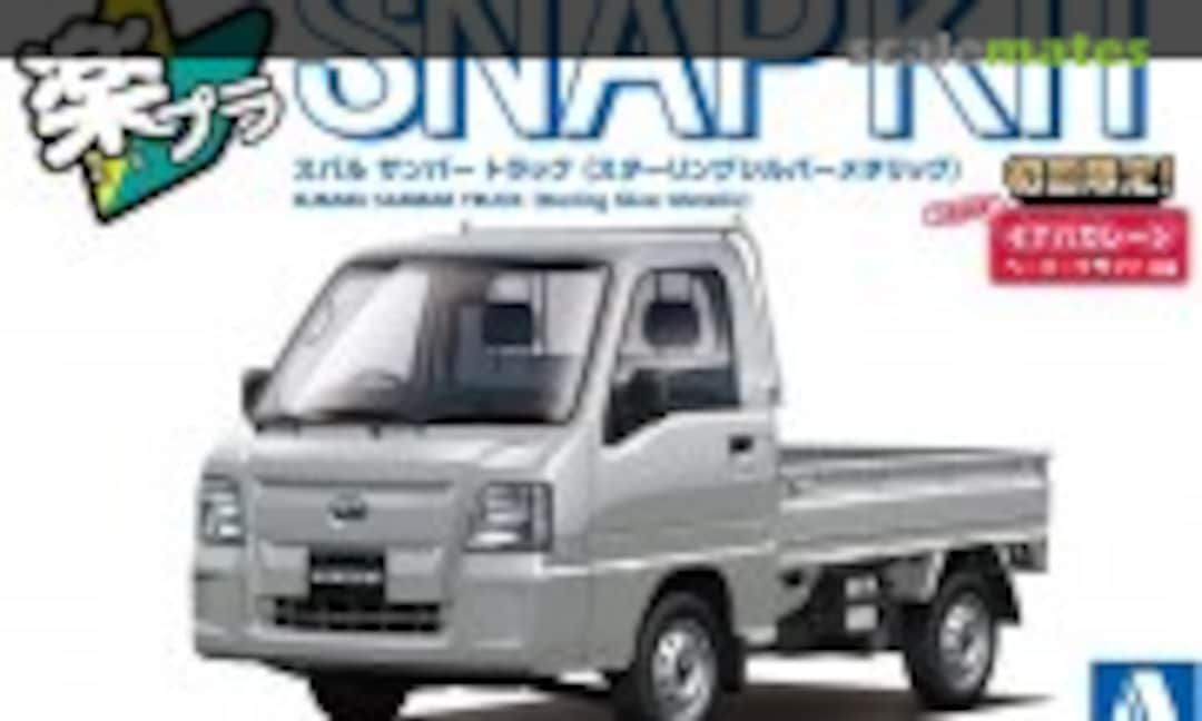 1:32 Subaru Sambar Truck (Sterling Silver Metallic) (Aoshima 065792)