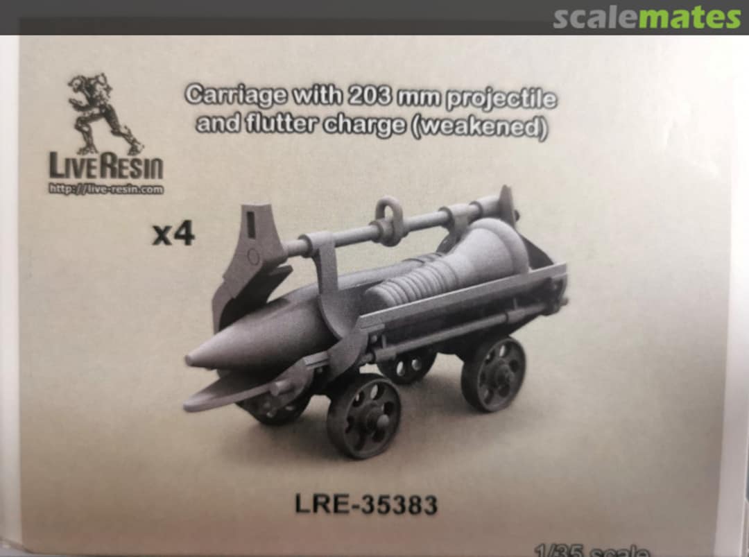 Boxart Carriage with 203 mm projectile and flutter charge (weakened) LRE-35383 Live Resin