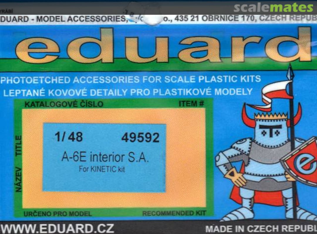 Boxart A-6E interior S.A. 49592 Eduard