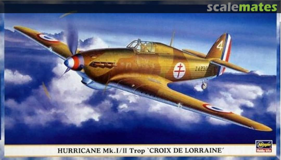 Boxart Hurricane Mk.I/II Trop `Croix De Lorraine´ 09562 Hasegawa