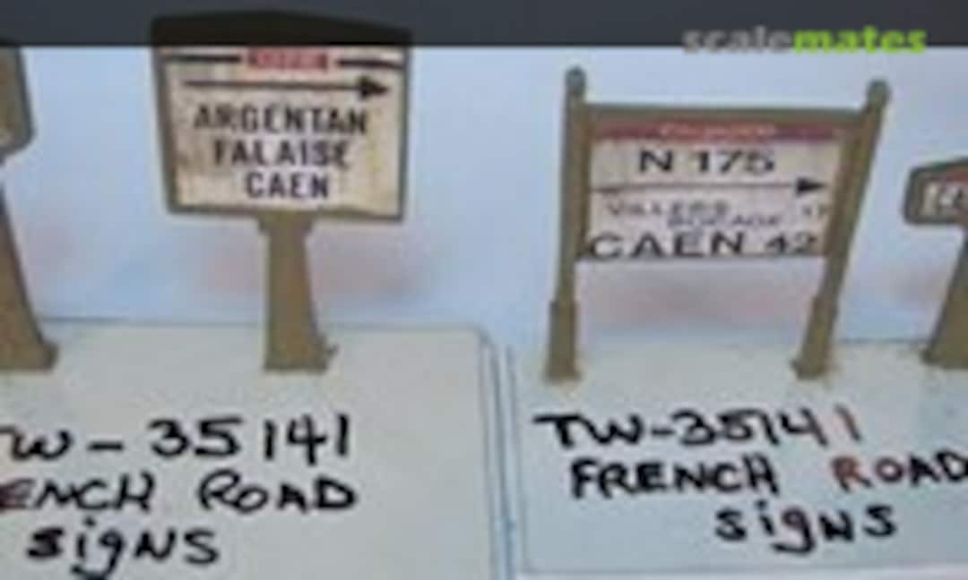 1:35 French Road Signs Set #1 (Tiger Productions TW-35141)